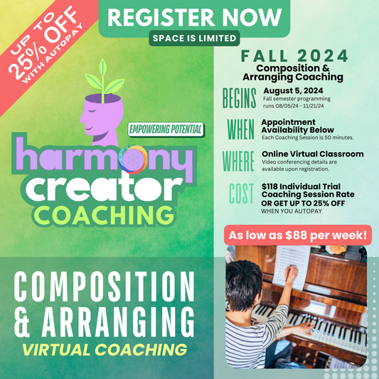 Composition & Arranging Coaching (Virtual)